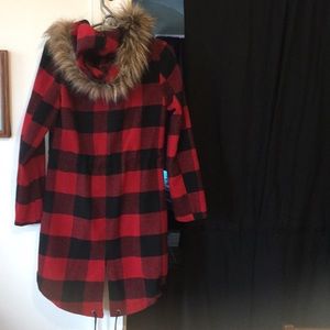 BB Dakota Red Plaid Jacket